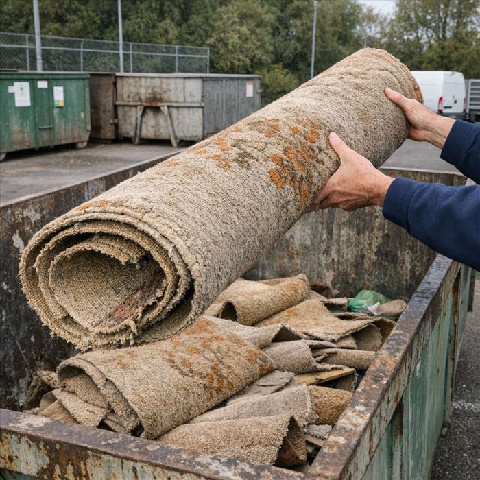 Où jeter une moquette ancienne ? Déchèterie, encombrants et recyclage