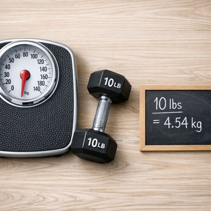 10 lbs en kg : conversion simple et rapide en kg