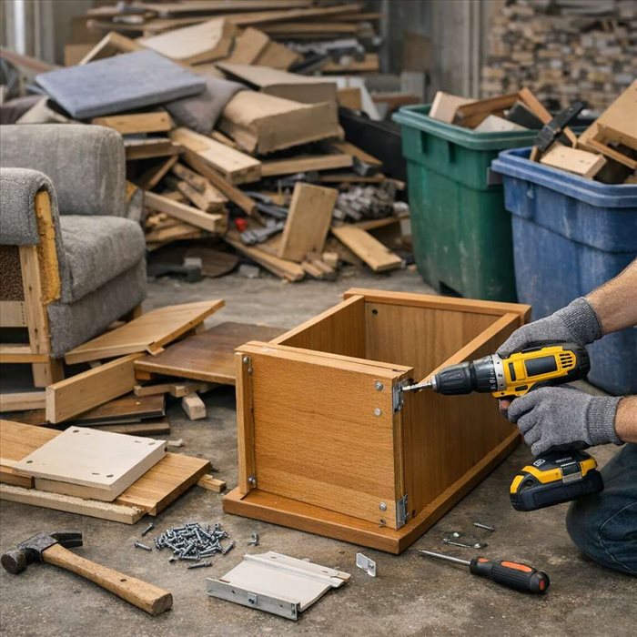 Pourquoi démonter certains meubles avant leur recyclage ?