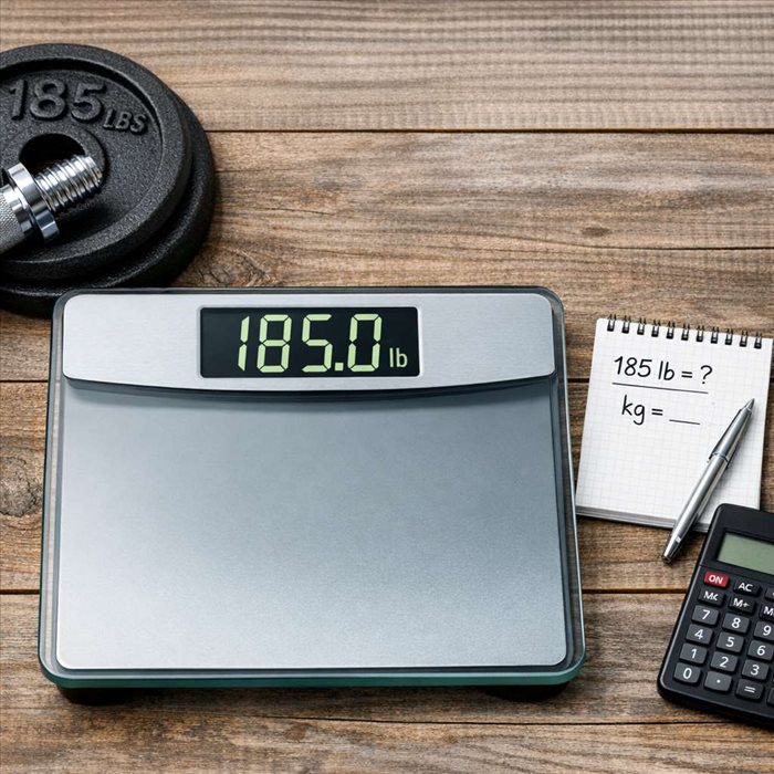 185 lbs en kg : conversion rapide et poids exact en kg