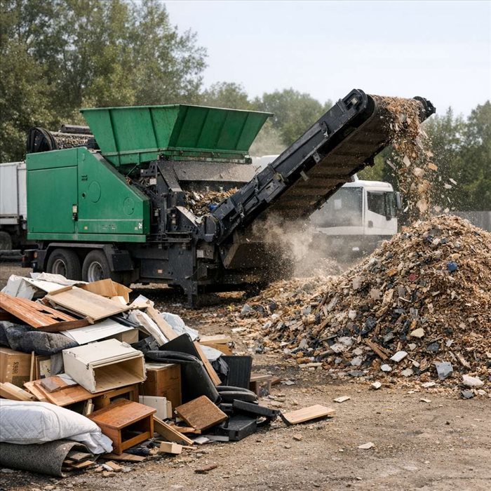 Broyage des encombrants : définition, étapes et avantages